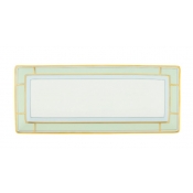Ginori Diva Verde Rectangular Flat Platter - 11.2" x 4.76"